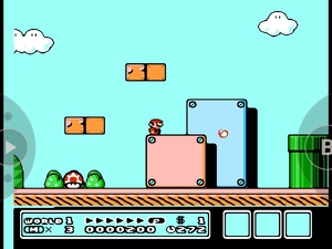 Missing the powerup in Super Mario Bros. 3 with Lemuroid emulator