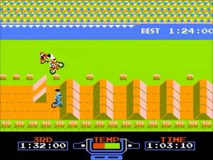 Playing the clsasic Excitebike game with OpenNestopia emulator